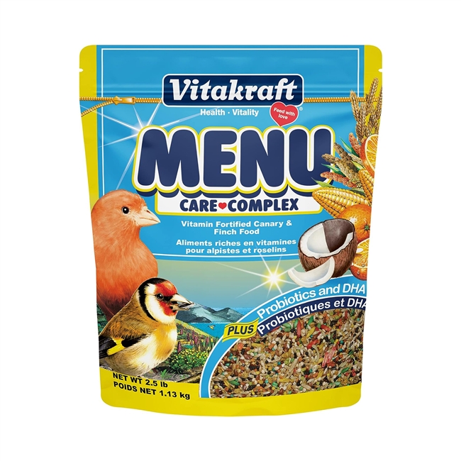 Vitakraft Menu Care Complex Canary & Finch Food - 2.5 LB