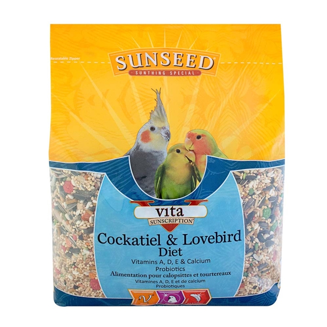 Sunseed Vita Sunscription Cockatiel & Lovebird - 5 LB