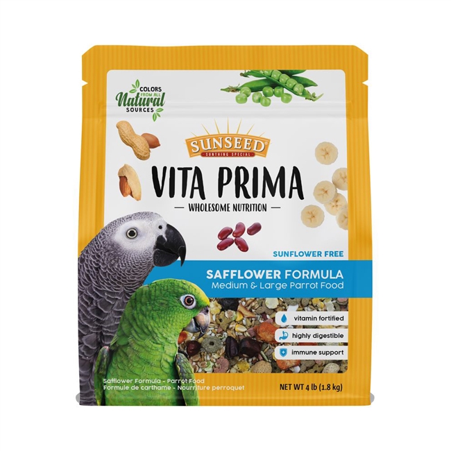 Sunseed Vita Prima Safflower Formula Large Parrot - 4 LB