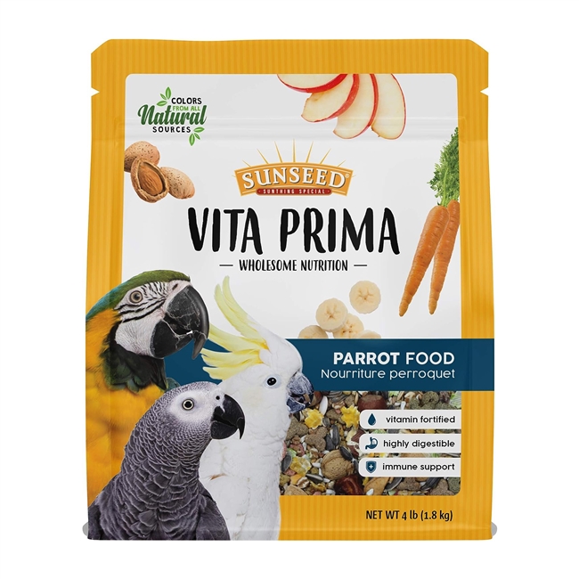 Sunseed Vita Prima Parrot - 4 LB