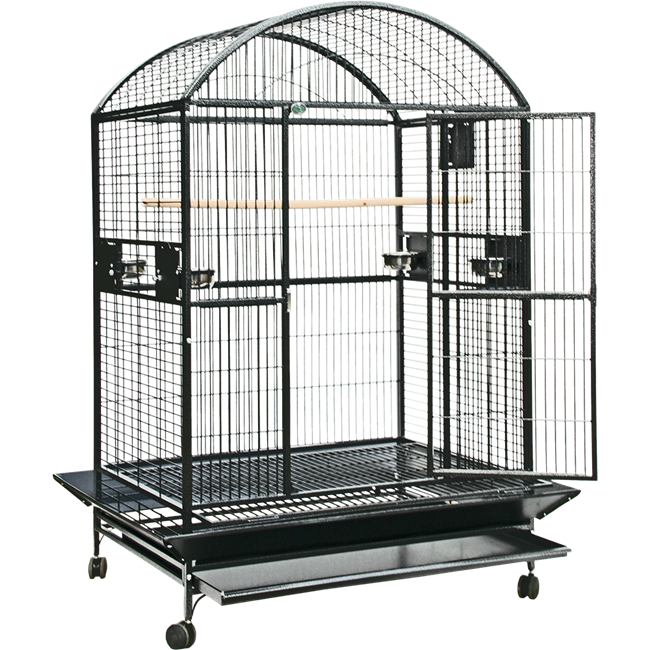 9004836 Dome Top Cage With 1 in. Bar Spacing - Black - 48" x 36"