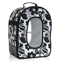 The Voyager Soft Sided Carrier - Black & White - Small