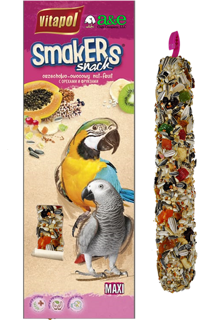 Vitapol Parrot Maxi Smakers Treat Sticks - Fruit - Twin Pack