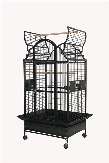 #GC6-4032 Opening Victorian Top Cage - Black - 40" x 32"