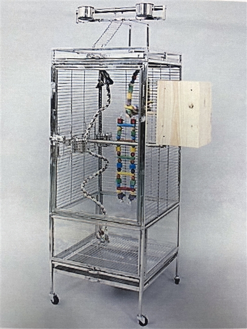 CTC02  Stainless Steel Cage with Playtop