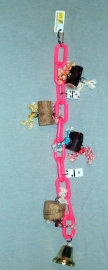 LT-14 10mm plastic chain w/manzinita, dominoes & colored rope