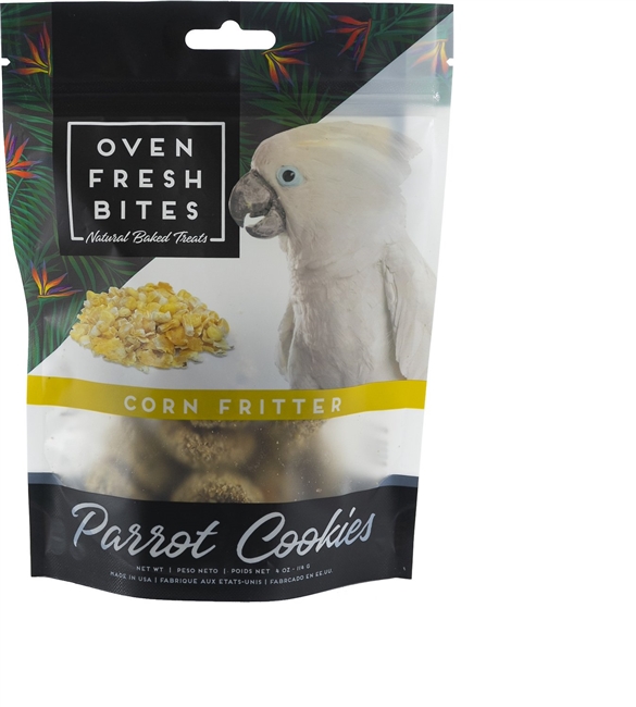 Oven Fresh Bites Parrot Cookies - Corn Fritter - 4oz