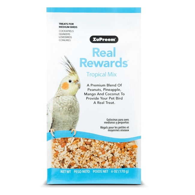 ZuPreem Real Rewards Tropical Mix - Medium Birds - 6oz