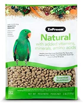 ZuPreem Natural - Parrots & Conures - 3lb