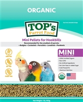 TOP's Mini Pellets For Hookbills - Small Parrots - 1lb