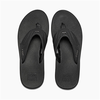 reef fanning low black bottle opener sandal