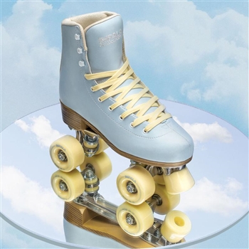 impala rollerskate sky blue yellow quad skate