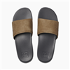 reef one slide sandal grey tan reef sandal