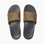 reef one slide sandal grey tan reef sandal