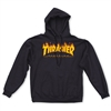 thrasher flame logo hood black thrasher magazine