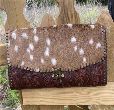 Axis Hand Tooled Crossbody/Clutch