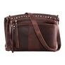 Concealed Carry Arched Leather Crossbody