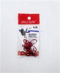 Eagle Claw Size 1/0 Barrel Swivel w/ Interlock Snap (T2-46)