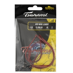 Tsunami Performance Tackle Guide Series Red Wire Leader