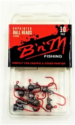 B 'n' M Unpainted Ball Head Jigs (T3-42)