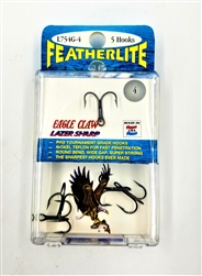Eagle Claw Featherlite Lazer Sharp Treble Hooks (T2-75)