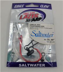 Eagle Claw Lazer Sharp Circle Sea Saltwater Fishfinder  Rig