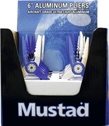 Mustad Aluminum Pliers in Display  (J-3-B)