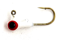 Double Eyed Painted Round Head Jigs Bag of 100