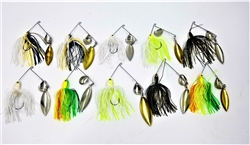 Lost Loot Pack of 10 Pro Select Spinner Baits (T3-25)