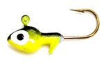 Double Eyed Painted Minnow Head Jigs Bag of 100