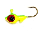 Double Eyed Painted Minnow Head Jigs Bag of 100