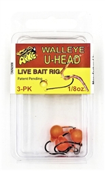 Arkie Walleye U-Head Worm Jigs