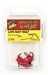 Arkie Walleye U-Head Worm Jigs (B-82)