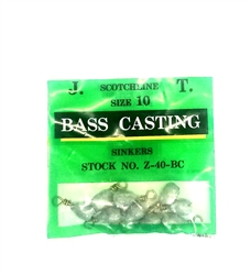 Scotchline Bass Casting Sinkers (F-4-D)