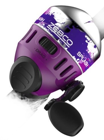 Zebco Splash Purple Push-Button Reel