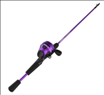 Zebco Slingshot Purple Push-Button Combo