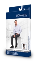 Sigvaris 820 Men's Midtown Microfiber Knee Hi with Top Band