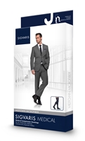 Sigvaris 820 Men's Midtown Microfiber Thigh Hi with Top Band