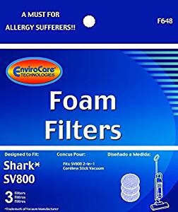 Shark SV800 Foam Filters F648