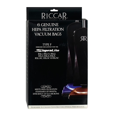 Riccar HEPA Supralite Bags (RFH-6) - 6 Pack