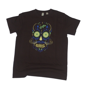 black Aina Clothing organic cotton sugar skull t-shirt