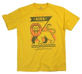 Men's Aina Clothing Lion of Aina organic cotton tshirt