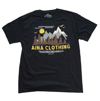 Men's Aina Mountain Living Eco Friendly Organic Cotton T-Shirt