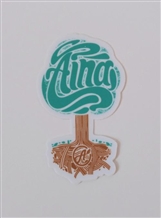 Aina Clothing Roots Die Cut Sticker