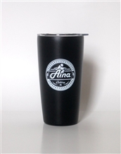 Aina Clothing Seal Logo MiiR 16oz Insulated Tumbler Black