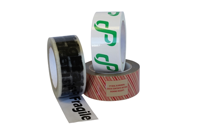 155RCP - 2.44 MIL BOPP WITH HOT MELT RUBBER ADHESIVE CUSTOM PRINTED