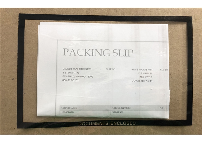 192 - POUCH TAPE - DOCUMENTS ENCLOSED