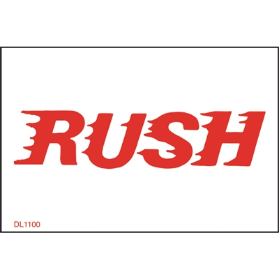 DL1100 <br> RUSH <br> 2" X 3"