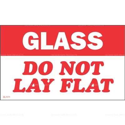 DL1171 <br> GLASS-DO NOT LAY FLAT <br> 3" X 5"