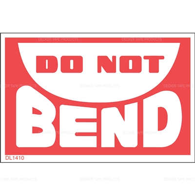 DL1410 <br> DO NOT BEND <br> 2" X 3"
